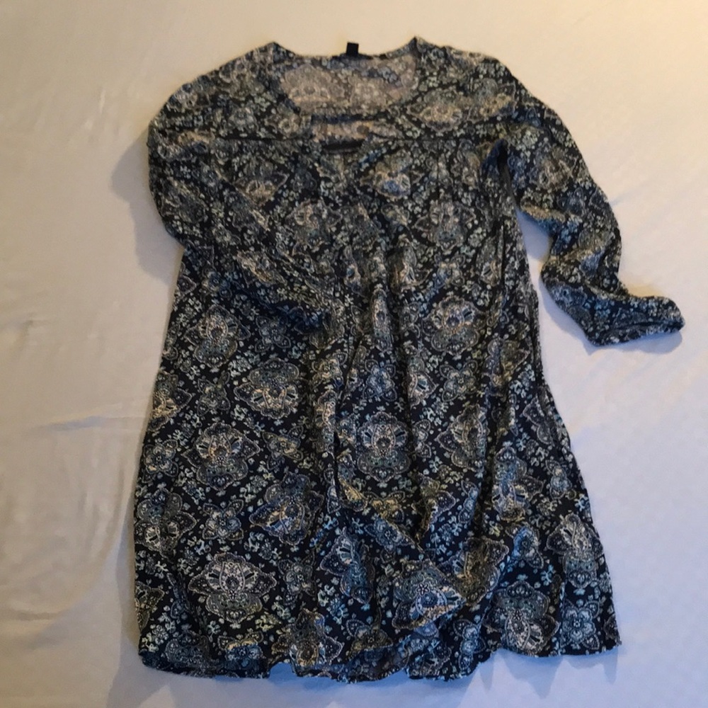 American Eagle blue print dress